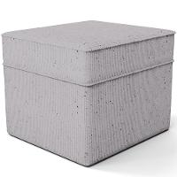 Poltrona De Amamentação Com Balanço E Puff Mavie L02 Linho Cinza - Lyam Decor - 7