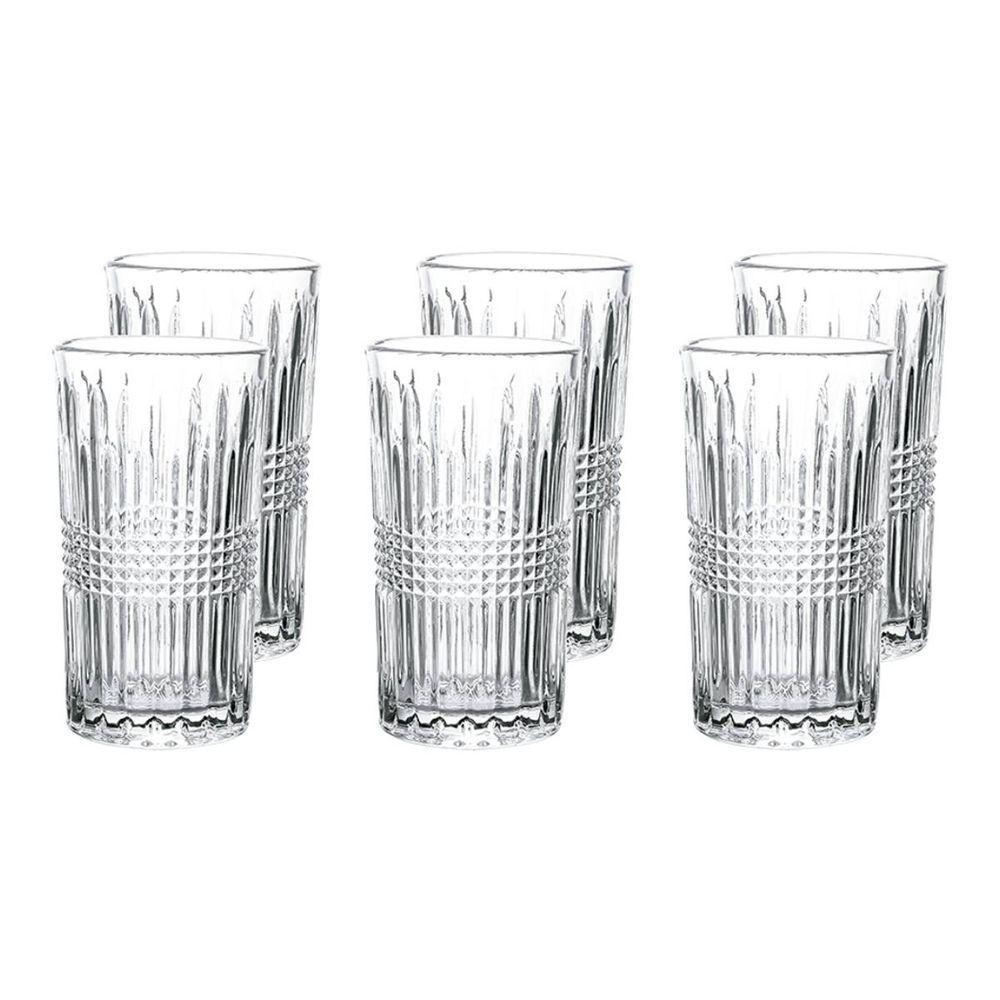 Jogo De Copos De Vidro Viena 6 Peças Haus Concept Vidro - 1