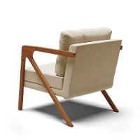 Kit 02 Poltronas Suede Marrom Rato Base De Madeira Castanho - 5