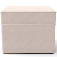 Poltrona De Amamentação Com Balanço E Puff Mavie L02 Suede Bege - Lyam Decor - 6