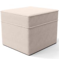 Poltrona De Amamentação Com Balanço E Puff Mavie L02 Suede Bege - Lyam Decor - 7