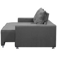 Sofá Retrátil 2 Lugares Bariloche 1.80cm Shop Das Cabeceiras Grafite - 3