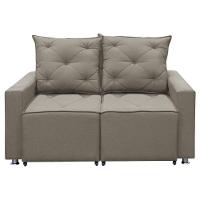 Sofá Retrátil 2 Lugares Bariloche 1.60cm Shop Das Cabeceiras Carvalho - 1