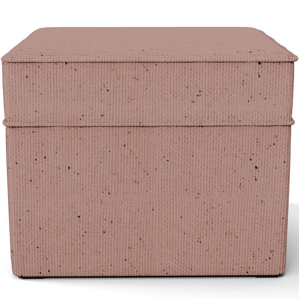 Poltrona De Amamentação Com Balanço E Puff Mavie L02 Linho Rosê - Lyam Decor - 6