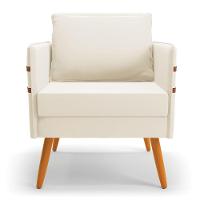 Kit 01 Namoradeira 02 Lugares E 01 Poltrona Bege Castanho - 6