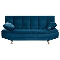 Sofá Cama Valencia 3 Lugares Reclinável Azul Speciale Home Azul - 5