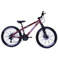 Bicicleta Viking Tuff 25/30 Freeride Aro 26 Freio A Disco 21 Velocidades Cambios Shimano Vermelho - 1