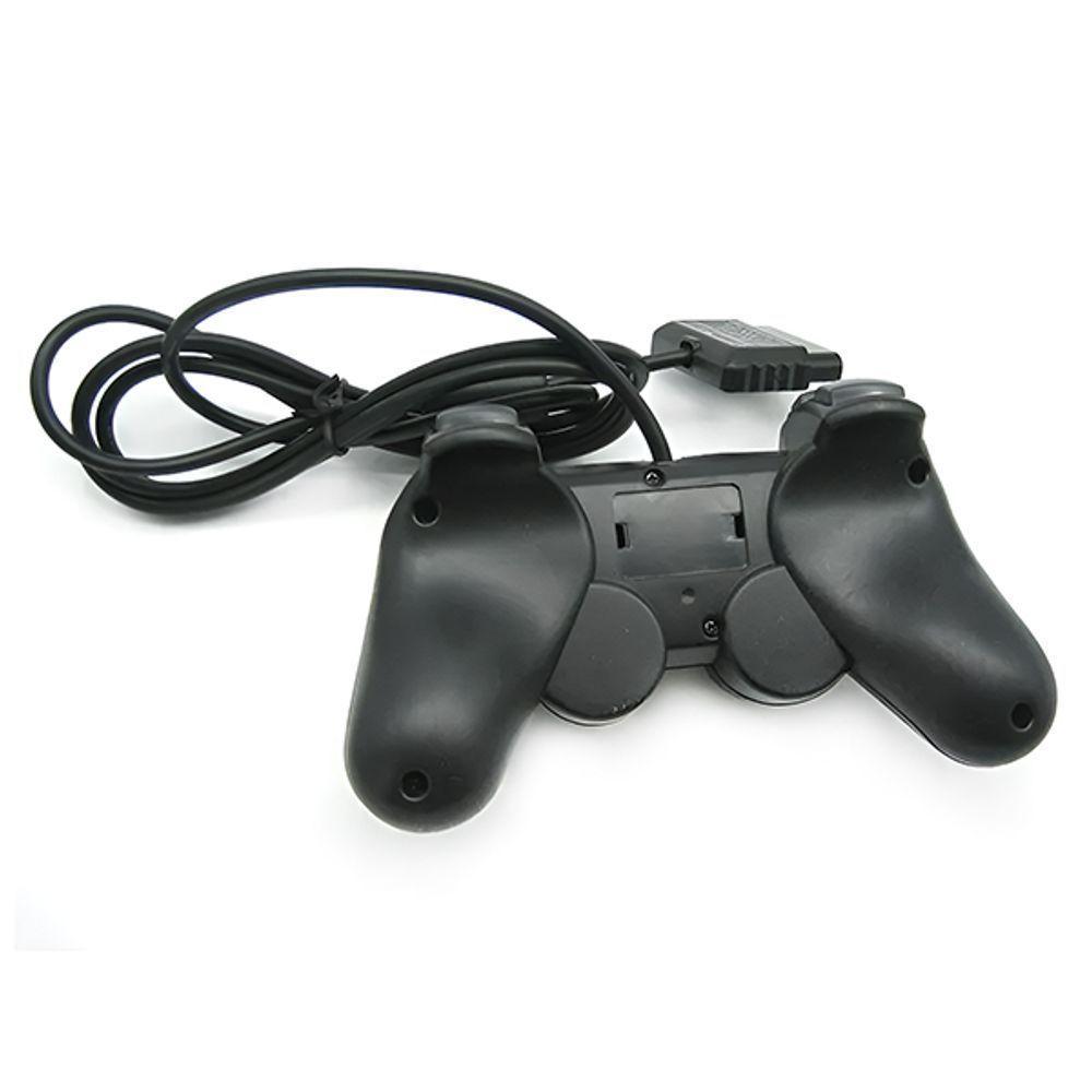 Manete De Ps2 Dualshock Com Fio Vibração Controle Analógico Confortável E Resistente - 2