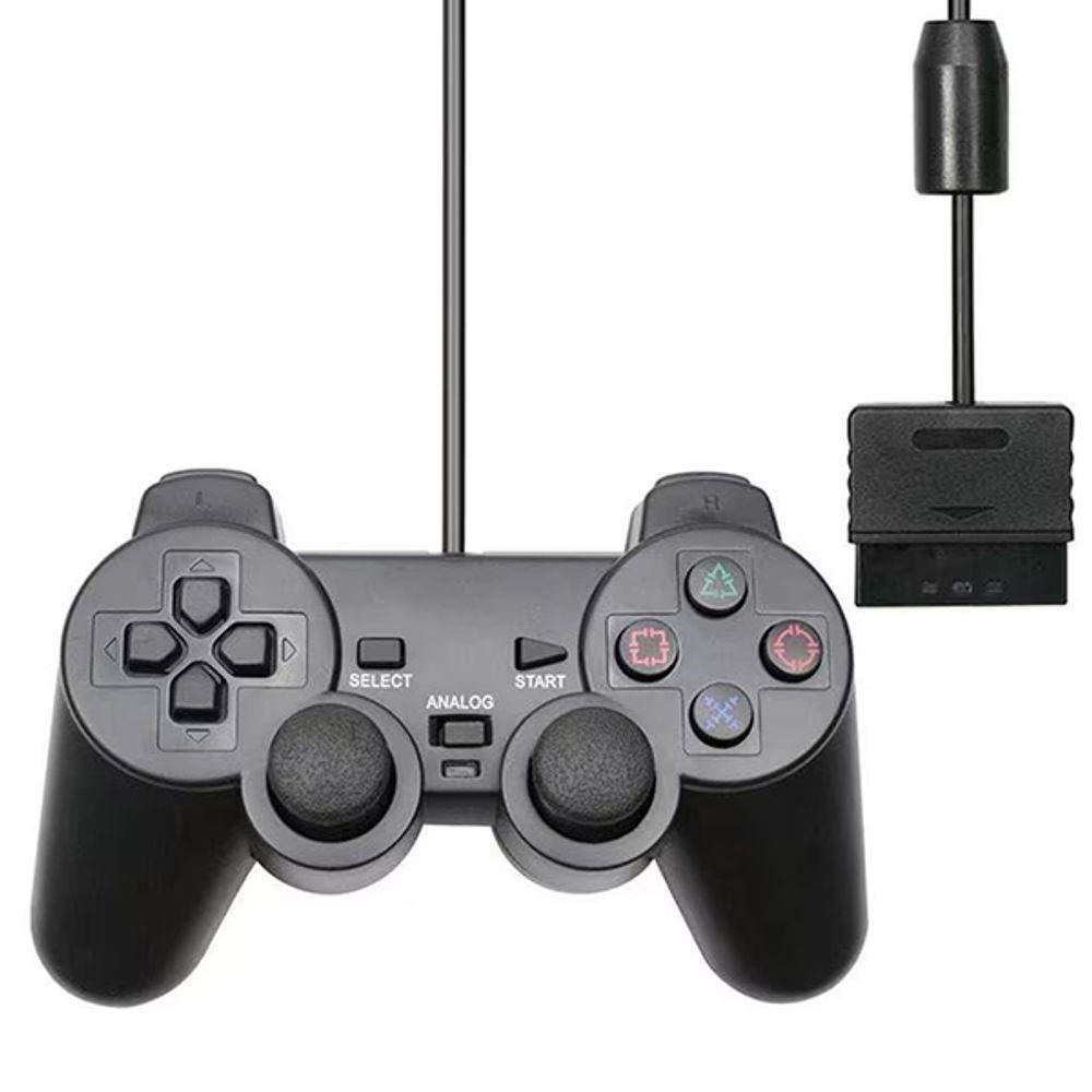 Controle Ps2 Com Fio Manete Dualshock Playstation 2 E 1 Analógico Preciso Alta Sensibilidade - 3