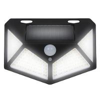 Luminária Solar De Parede 100 Leds De Luz Branca Lâmpada Com Sensor De Movimento Jardim E Quintal - 2