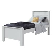 Cama Solteiro Athenas 90 Branco Brilho - Lopas - 1