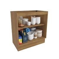 Balcão Celeste Kappesberg 100% Mdf 2 Portas Nogueira/verde 80cm - 4