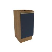 Balcão Celeste Kappesberg 100% Mdf 1 Porta Nogueira/azul 40cm - 1