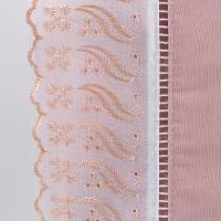 Jogo Cama Lençol Paris King Percal 180 Fios 100% Algodão Lese Bordada 4 Peças - Rosê - 4