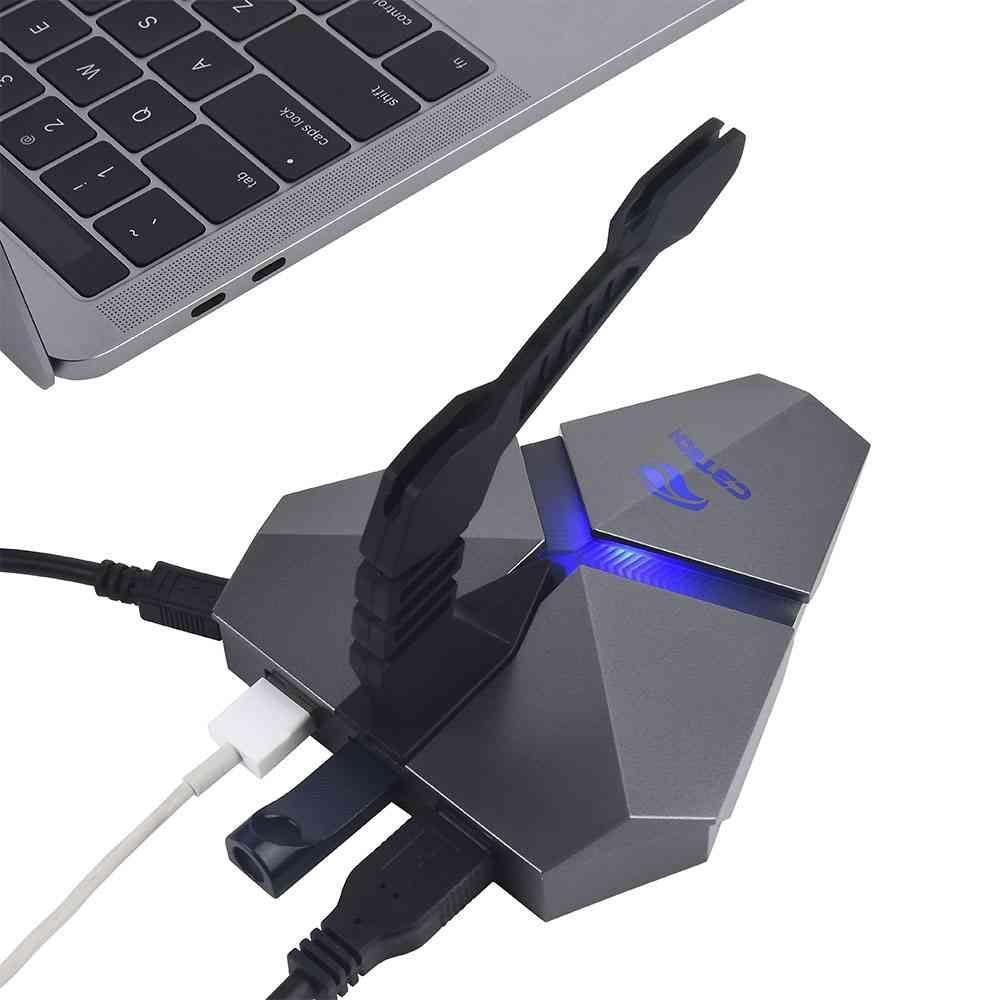 Mouse Bungee C3tech C- Led Usb 2.0 Hub Leit Microsd Mb-200si - 4