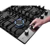 Cooktop A Gás Fischer 4 Bocas Platinium Com Trempe De Ferro Fundido Mesa Vidro 33800-92121 Bivolt - 5