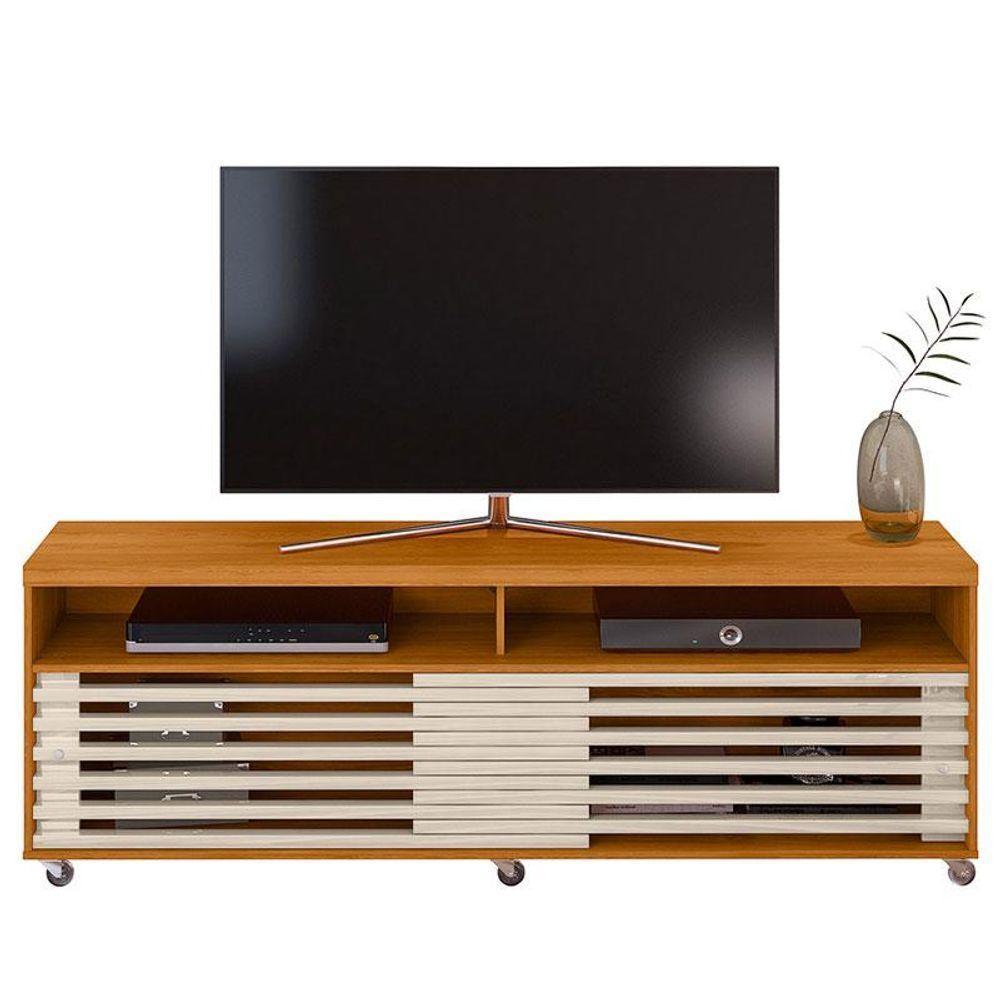 Rack Bancada Com Aparador Frizz Cross Cinamomo Off White - Madetec - 3