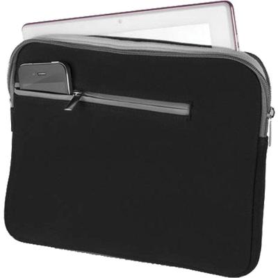 Case Neoprene Para Notebook Até 15,6 Polegadas Preto E Cinza Bo400