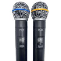 Microfone Sem Fio Dylan Dw602 Max Uhf C/2 Microfones Bastao - 1