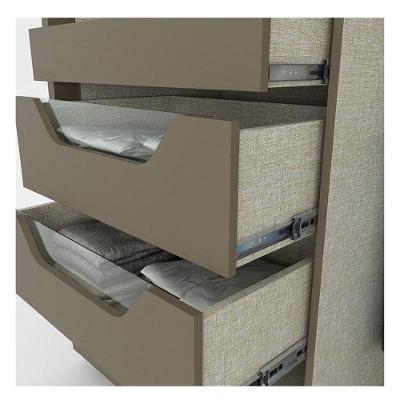 Guarda Roupa Casal Cavic Duna 2 Portas Correr 6 Gavetas Duna Off White MDF