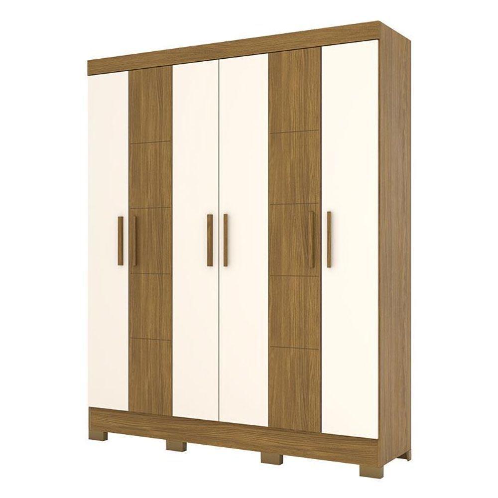 Guarda Roupa Solteiro B73 Nature Off White - Briz Móveis - 1