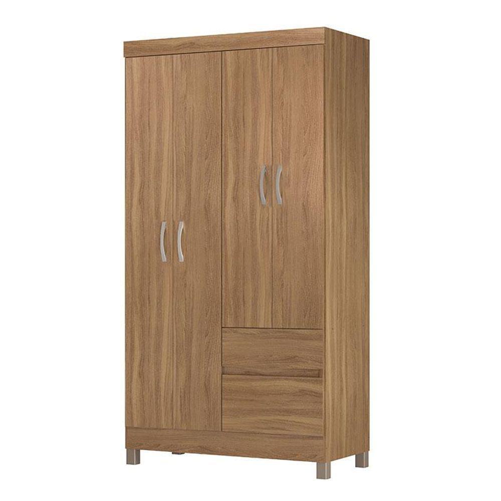 Cômoda Flora E Guarda Roupa Solteiro Lótus Amêndola Touch - Demóbile - 5