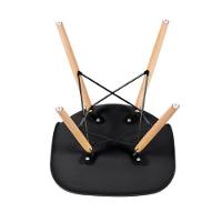 Conjunto De Mesa Redonda Eames 100cm Branco + 6 Cadeiras Eiffel Dsw Preto - 5