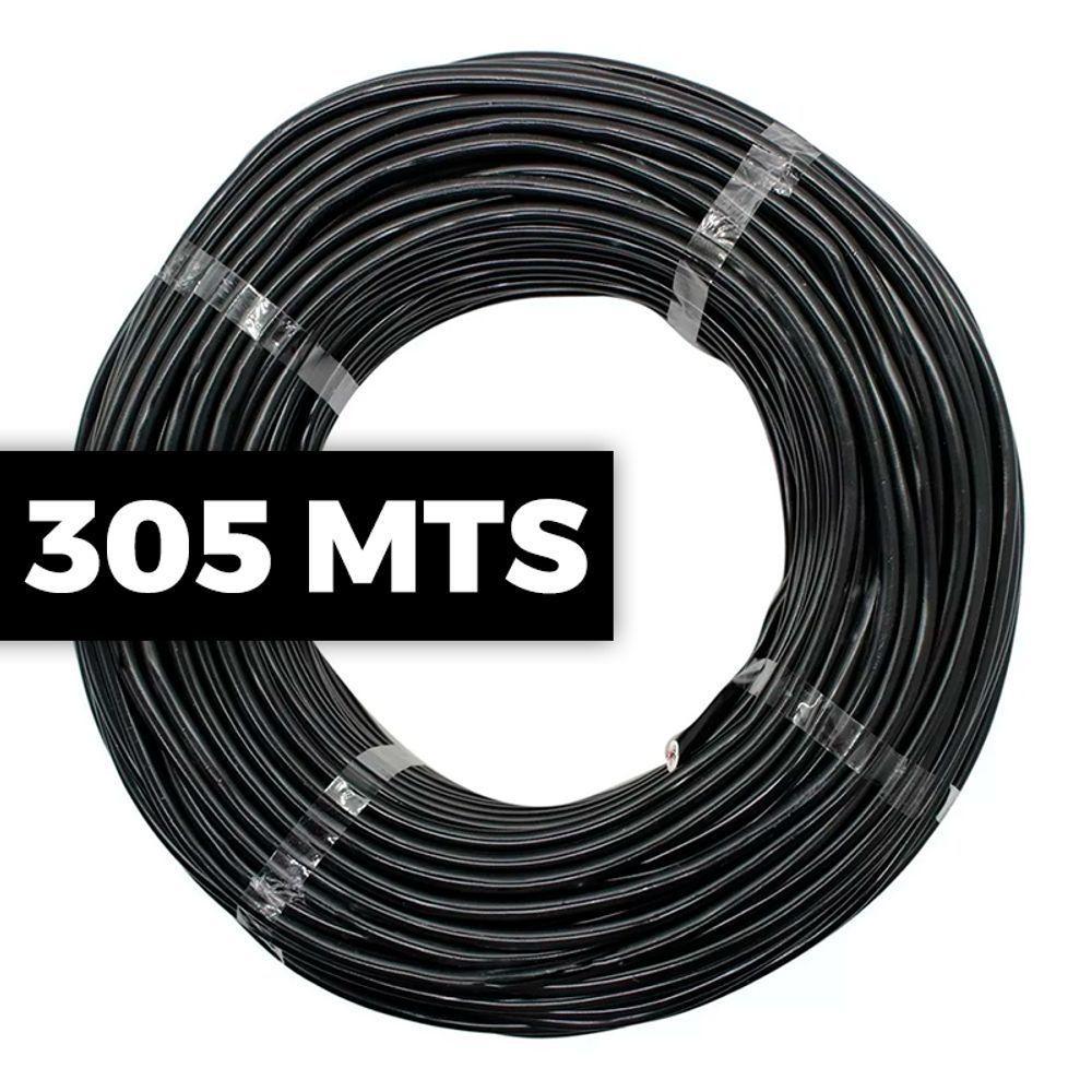 Cabo De Rede Cat 5e Mpt Interno E Externo 305 Metros U/utp 4p X 24awg | Preto - 2