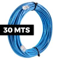Cabo De Rede Cat 6 Mpt Interno 30 Metros U/utp 4p X 23awg | Azul Com Conectores - 2