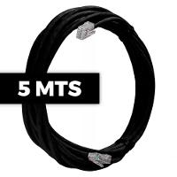 Cabo De Rede Cat 5e Mpt Interno E Externo 5 Metros U/utp 4p X 24awg | Preto Com Conectores - 2