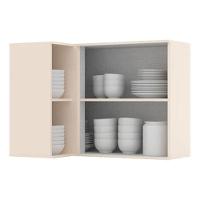 Armário Aéreo Canto Reto 1 Porta Connect Off White - Henn - 3