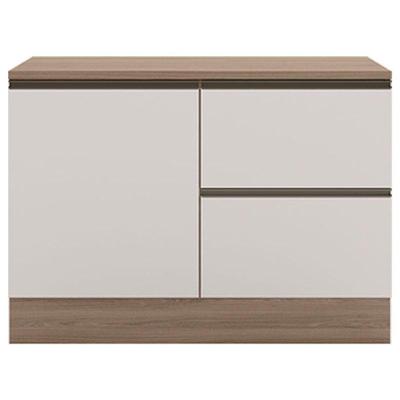 Balcão De Cozinha 120cm Etna Carvalho Oak Off White - Poliman