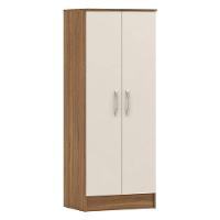 Cômoda Sapateira áurea E Armário Multiuso Viena Amêndola Touch Off White - Demóbile - 5