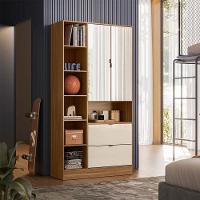 Armário Multiuso 2 Portas Joy Amêndola Off White Com Espelho - Demóbile