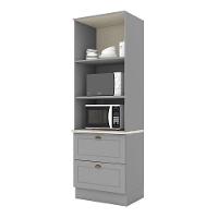 Torre Quente 2 Fornos Americana Cinza Com Tampo Calcare - Henn - 2