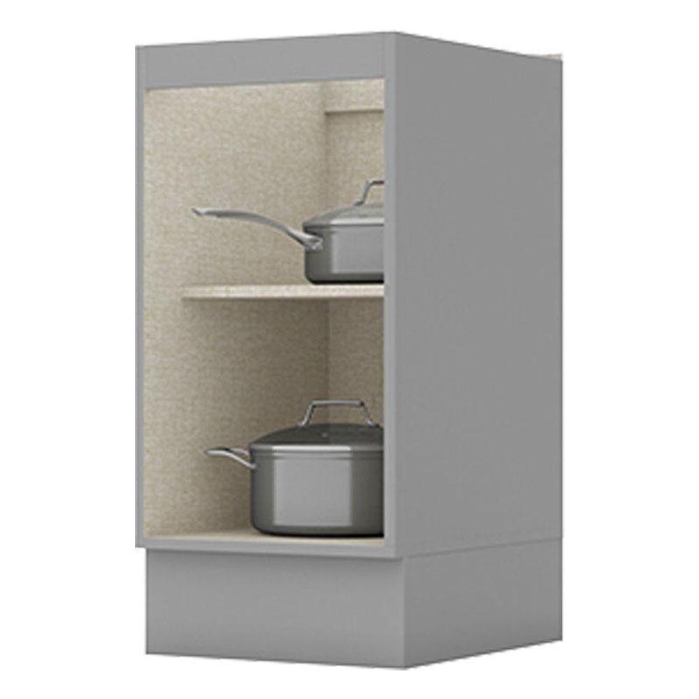 Balcão 1 Porta 40 Cm Nova York Cinza - Henn - 3