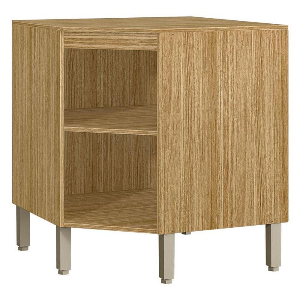 Balcão Para Canto Oblíquo Com Tampo Ametista Freijó Supremo - Kits Paraná - 3