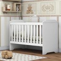 Berço Americano Mini Cama Mel Branco Brilho Com Colchão Gazin - Carolina - 7