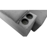 Sofá Cama Retrátil Sala Vicenza 210cm Linho Cor Cinza Claro - 3