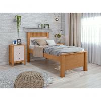 Cama Solteiro Athenas Amendoa Clean Off White. - 7