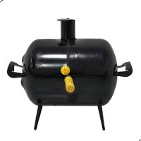 Churrasqueira Bafo Pequena Com Grelha Para Churrasco Preto - 3