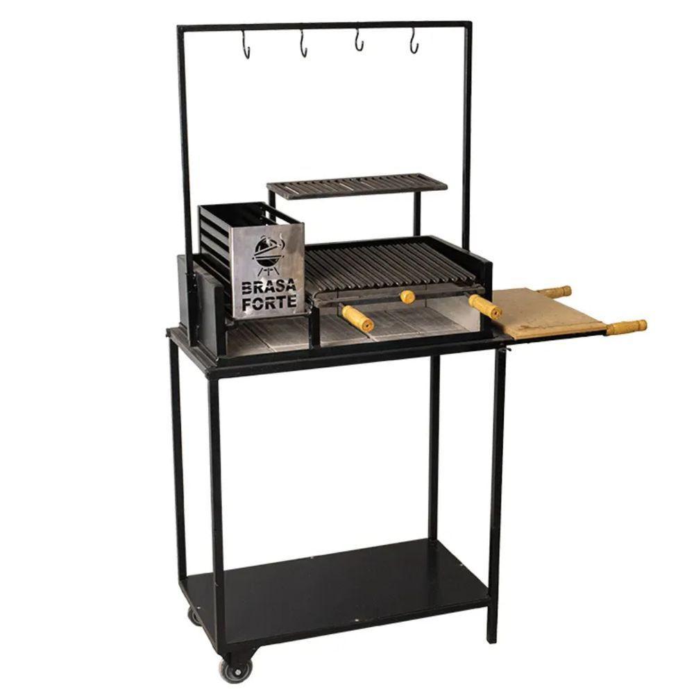 Churrasqueira Brasa Forte Parrilha Pequena Preto - 1