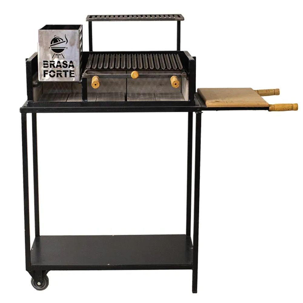 Churrasqueira Brasa Forte Parrilha Pequena Preto - 2
