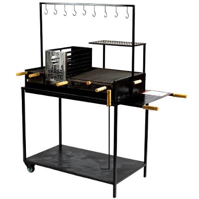 Churrasqueira Parrila Argentina Grande Brasa Forte Preta