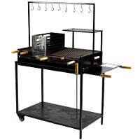 Churrasqueira Parrila Argentina Grande Brasa Forte Preta - 1