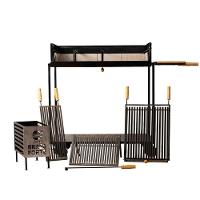 Churrasqueira Parrila Argentina Grande Brasa Forte Preta - 2