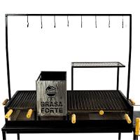 Churrasqueira Parrila Argentina Grande Brasa Forte Preta - 5