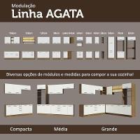 Kit 2 Balcões Multiuso 4 Portas 3 Gavetas Rustic/branco - 2