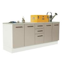 Kit 2 Balcões Multiuso 4 Portas 3 Gavetas Branco - 9