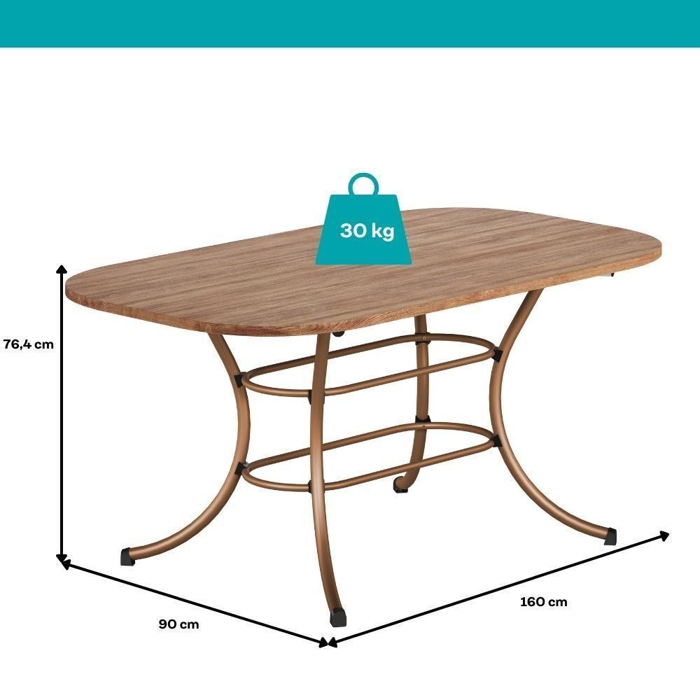 Mesa De Jantar 6 Lugares 1,60m 1547 Carraro Freijó Com Rose - 4